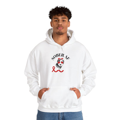 Sober AF Awareness Hoodie - Unisex Heavy Blend™ Sweatshirt