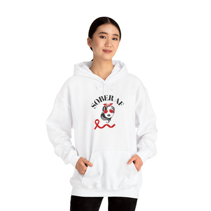 Sober AF Awareness Hoodie - Unisex Heavy Blend™ Sweatshirt