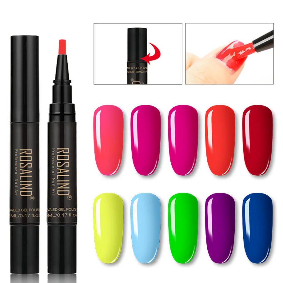 Gel Nail Polish Pens - BUY 3 or more for a FREE handheld UV/LED nail lamp