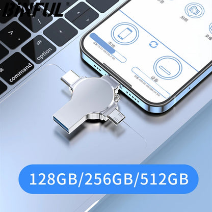 BINFUL Photo Stick 512GB 256GB 2TB 1TB for  Flash Drive for iPhone 15/14/13/12pro /11Pro/6/7/8/XR/X iPad Android Storage PC Mac