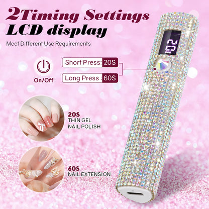 Portable Handheld UV/LED Nail Dryer Lamp