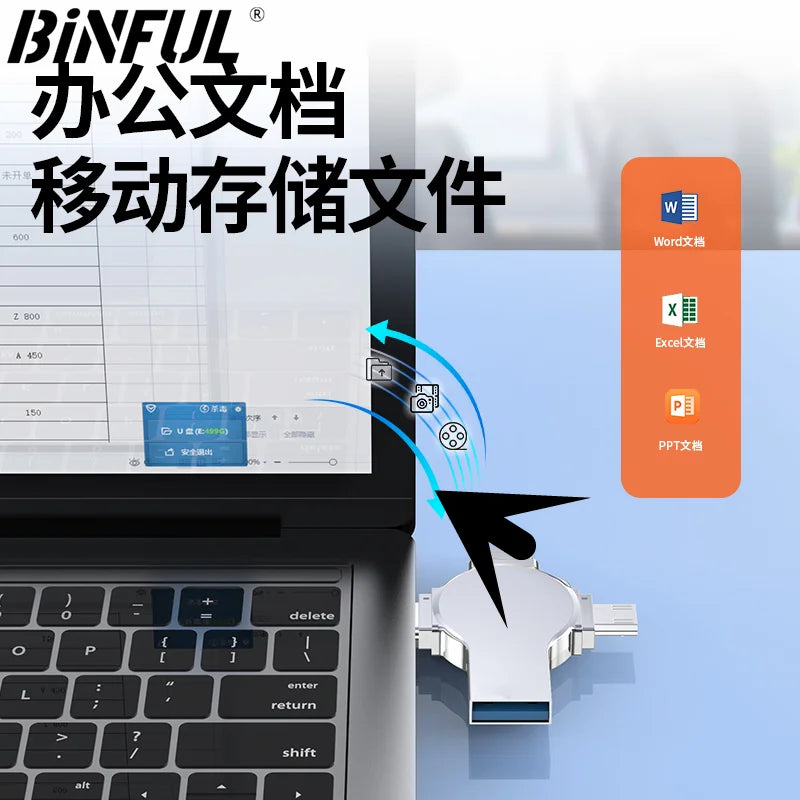 BINFUL Photo Stick 512GB 256GB 2TB 1TB for  Flash Drive for iPhone 15/14/13/12pro /11Pro/6/7/8/XR/X iPad Android Storage PC Mac