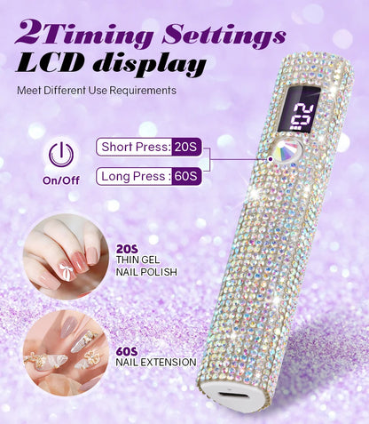 Portable Handheld UV/LED Nail Dryer Lamp