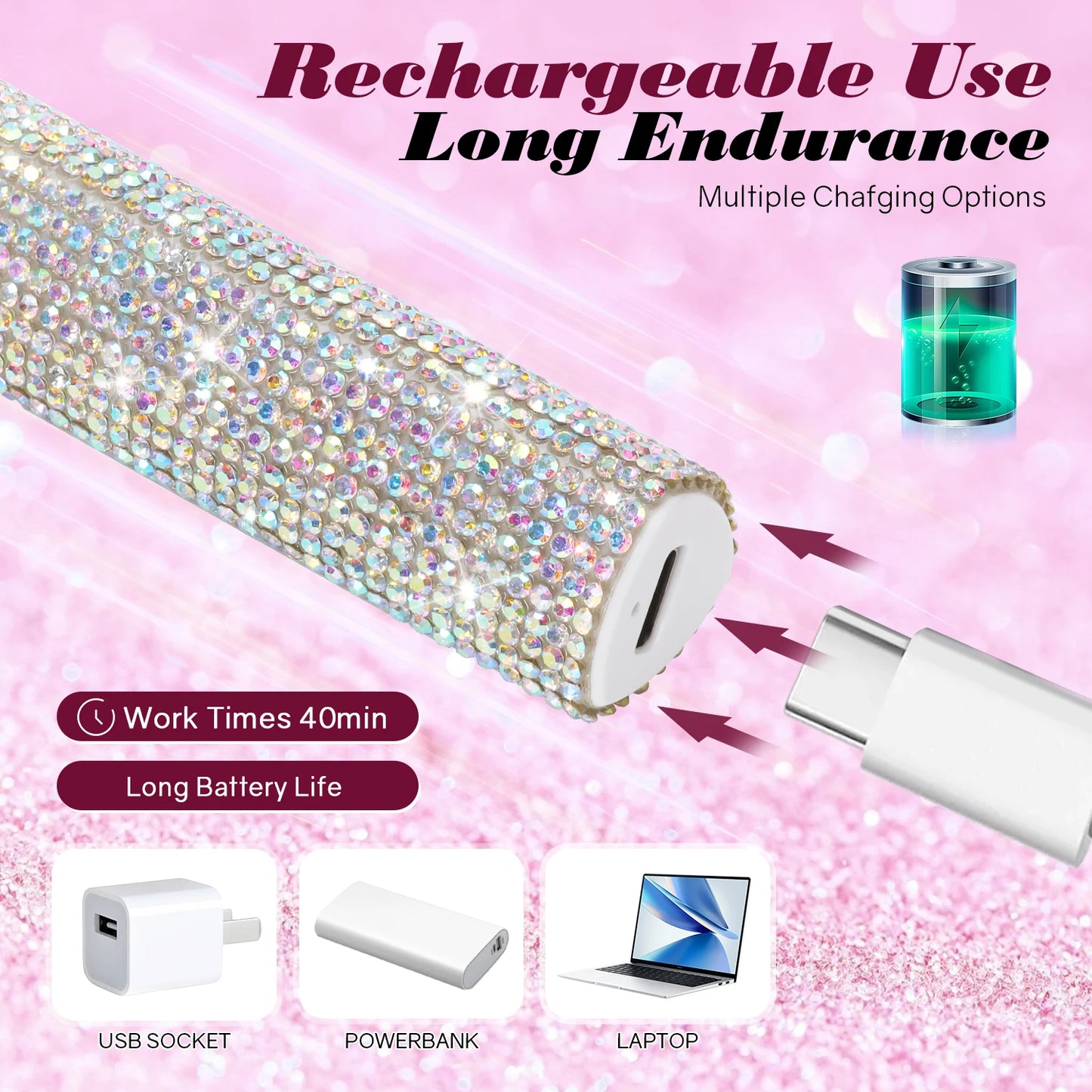 Portable Handheld UV/LED Nail Dryer Lamp